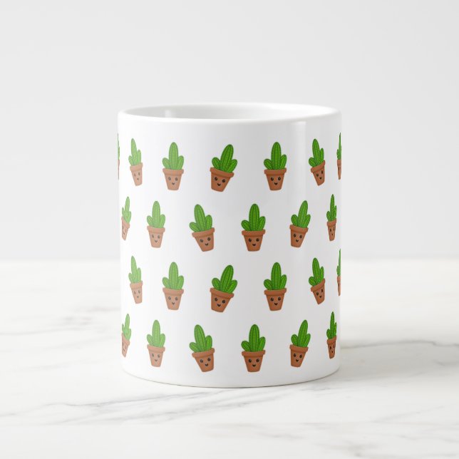 Jumbo Mug avec Motif Cactus (Devant)