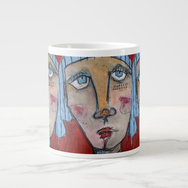 Jumbo Mug - Blue (Front)