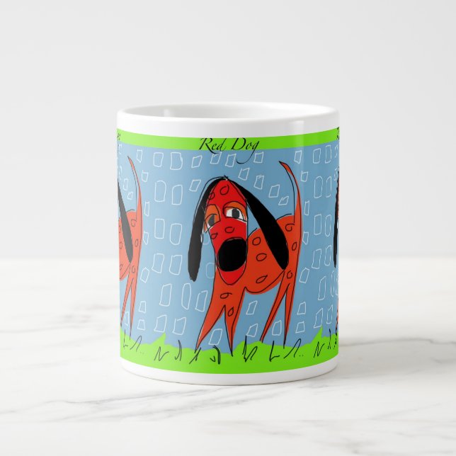 Jumbo Mug - Chien rouge (Devant)
