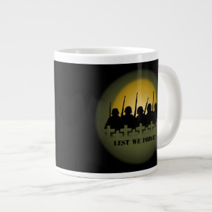 Jumbo Mug Militaire Hommage Mug Peur d'oublier les