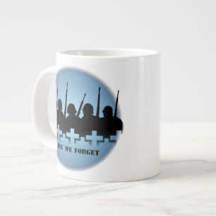 Jumbo Mug Military Tribute Mug Lest we Forget Cups