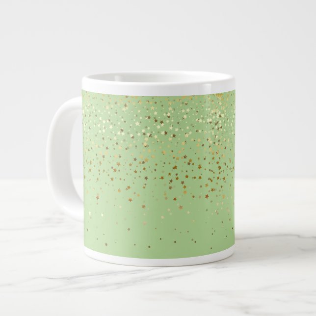 Jumbo Mug Petite Golden Stars-Apple GRN (Devant gauche)