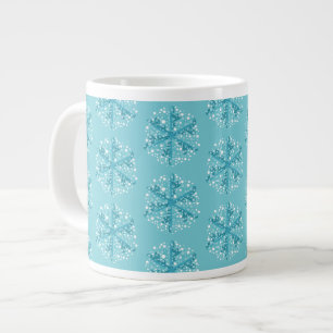 Jumbo Mug-Snowflakes Large Coffee Mug