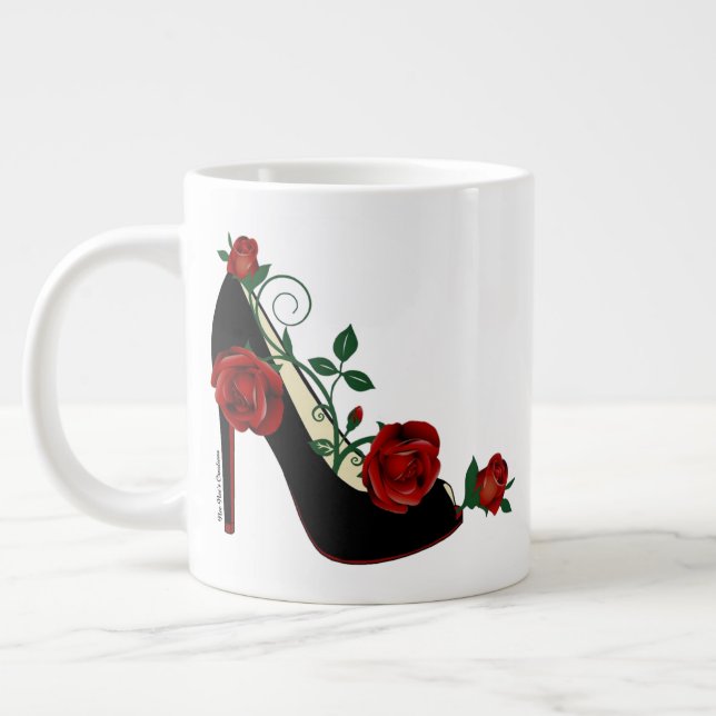 Jumbo Mug - Stiletto Rose (Left)