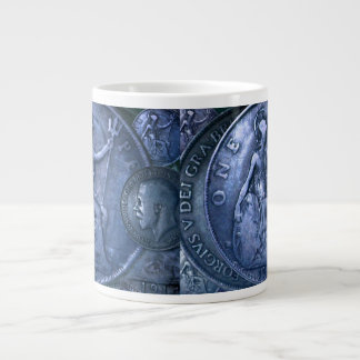 Jumbo Mug with Coin Art Decor