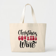 Jumbo Noël Cookies Sac fourre-tout à vin