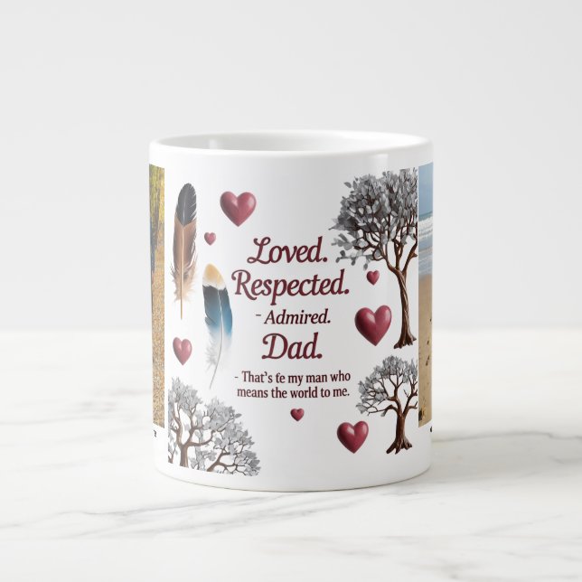  Jumbo Personalized Mug for Dad (Front)