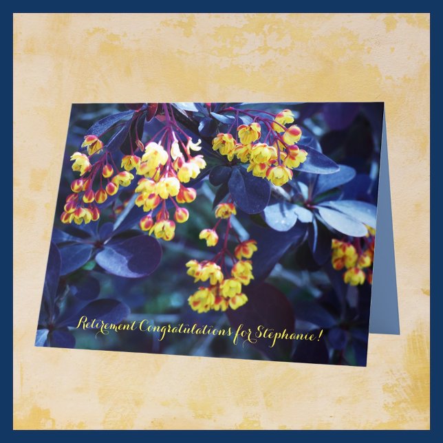 JUMBO Personalized Name Retirement Congratulations Card (Creator Uploaded)