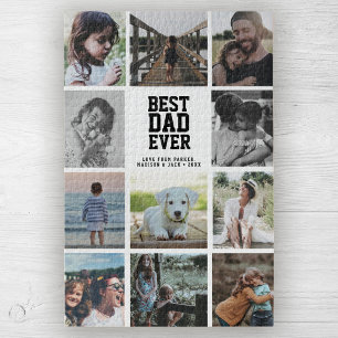 Jumbo Photo Collage Father's Day BEST DAD EVER Jigsaw Puzzle