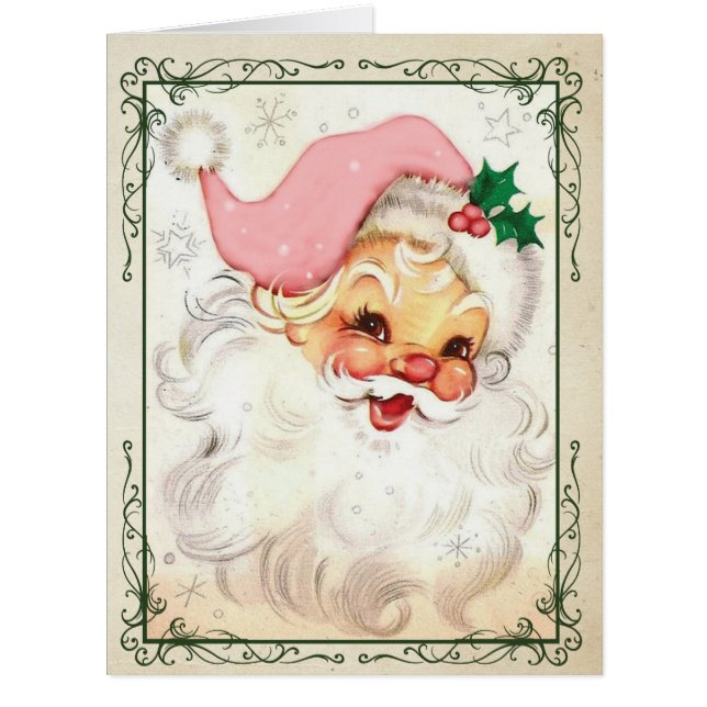 Jumbo Pink Kringle Christmas Card (Front)