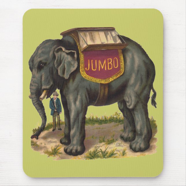 Jumbo, PT Barnum's great elephant Mouse Pad (Front)