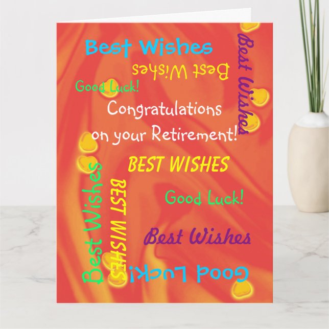 JUMBO Retirement Congratulations from All of Us Card (Front)