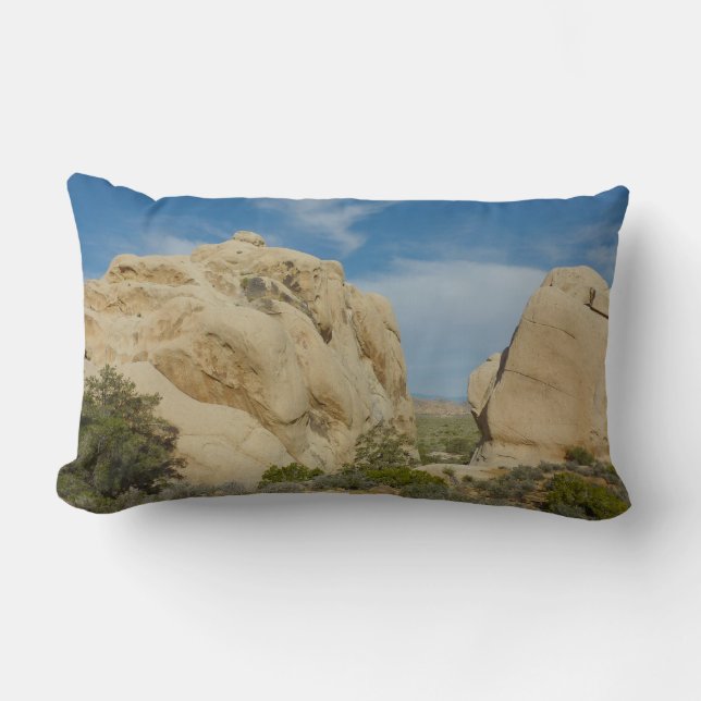 Jumbo Rocks at Joshua Tree National Park Lumbar Pillow (Front)