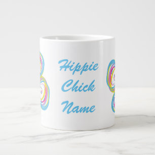 Jumbo size mug with "Hippie Chick"