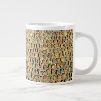 Jumbo Specialty Mug! Unique Stone Motif! Large Coffee Mug