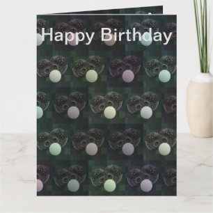 Jumbo Speckled Lawn Bowls Birthday Card, Card