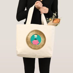Jumbo Tote – 2026 Calendar Pink Piggy Design