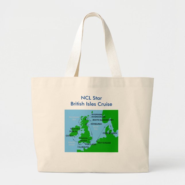 Jumbo Tote for British Isles cruise (Front)