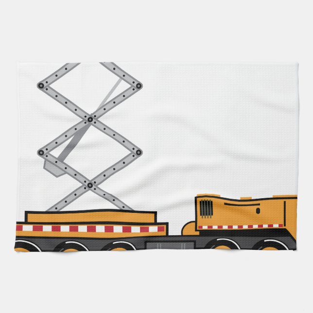 Jumbo Truck lift Kitchen Towel (Horizontal)