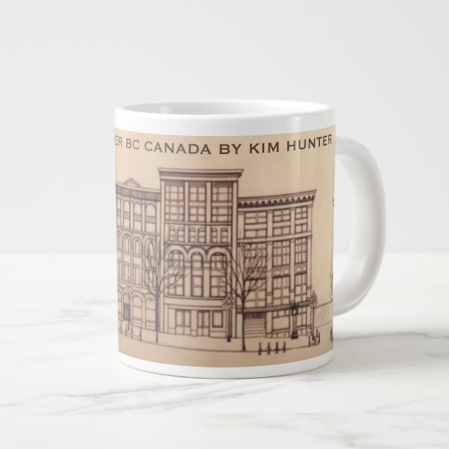 Jumbo Vancouver Coffee Mug Personalize Gastown Cup (Front Right)