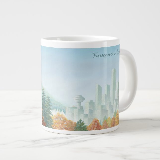 Jumbo Vancouver Coffee Mug Stanley Park Art Cup (Devant droit)