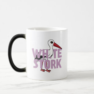 Jumbo White Stork Magic Mug