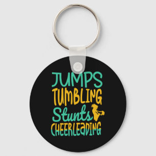 Jumbs Tumbling Stunts Cheerleeading Cheer Cheerlea Keychain