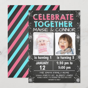 Jumeaux ou invitation commune d'anniversaire