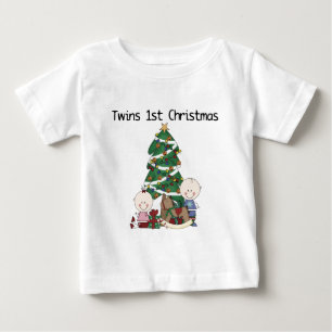 Jumeaux Premiers T-shirts et cadeaux de Noël