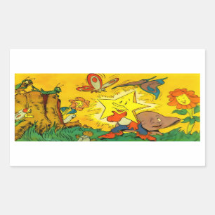 Jumelez le Star Rect. Stickers 7 Formes et 2 Taill