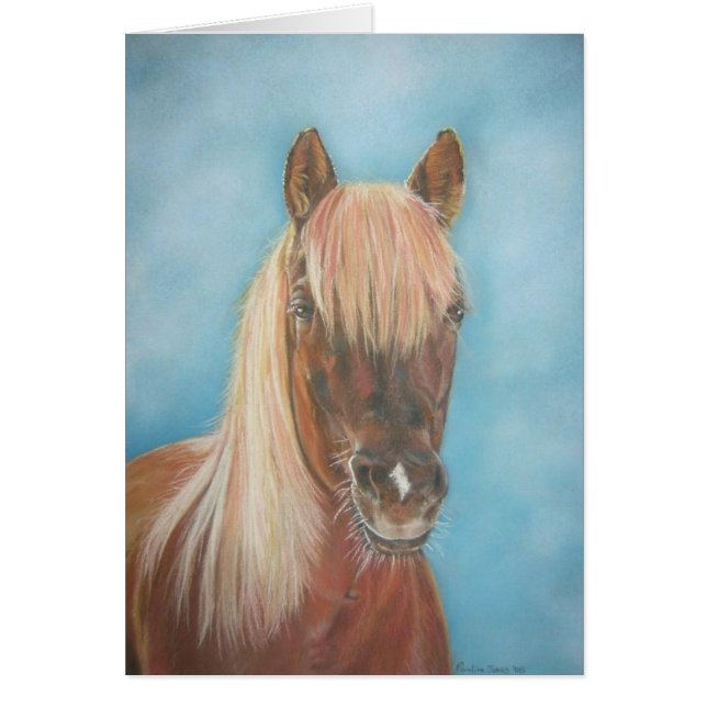 jument de châtaigne avec cheval équin de crinière  (Devant)