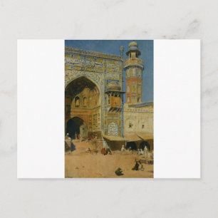 Jumma Musjed Lahore India by Edwin Lord Weeks Postcard