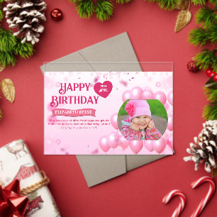 Jump and Play Birthday Invitation Photo Card 