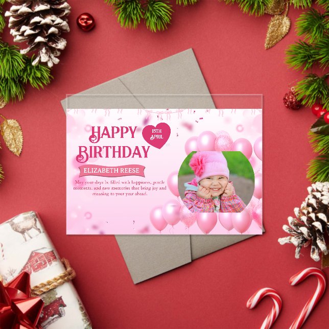 Jump and Play Birthday Invitation Photo Card  (Insitu (Holiday))