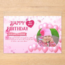 Jump and Play Birthday Invitation Photo Card 