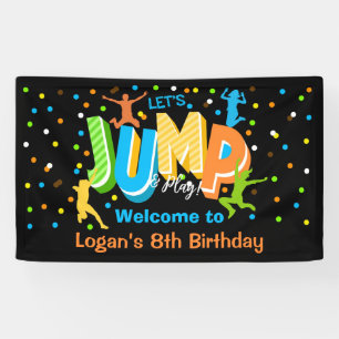 Jump Anniversaire Vinyl Welcome Bannière