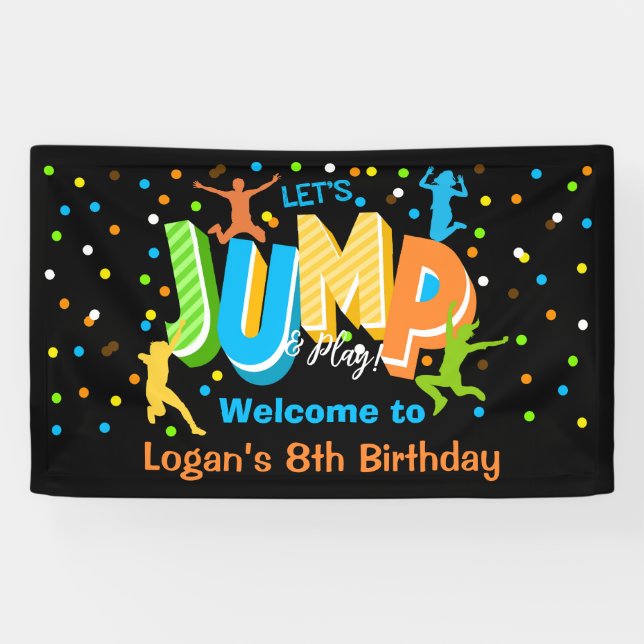 Jump Anniversaire Vinyl Welcome Bannière (Horizontal)