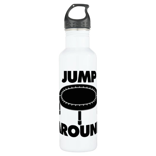 Jump Around Trampoline 710 Ml Water Bottle (Front)