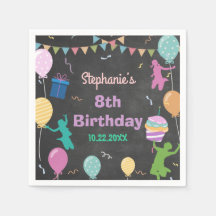 Jump Birthday Chalkboard Kid Trampoline Party