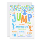 Jump Birthday Invitation Jump Trampoline Party