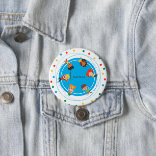 Jump Bounce Play Trampoline Park Party Birthday 3 Inch Round Button