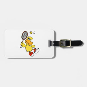 Jump Duck tennis   Choose background color Luggage Tag