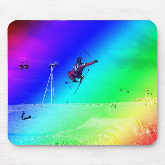 Jump in the Mountain Mouse Pad (Front)