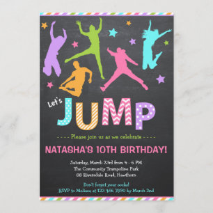 Jump Invitation / Trampoline Invitation