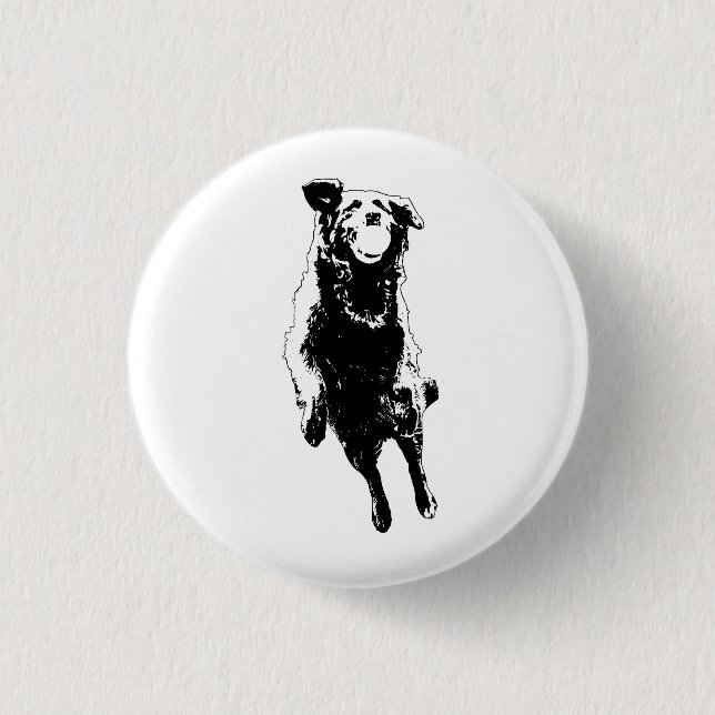 Jump joy, small badge 1 inch round button (Front)