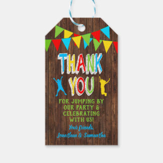 Jump party bounce combined party favour tag