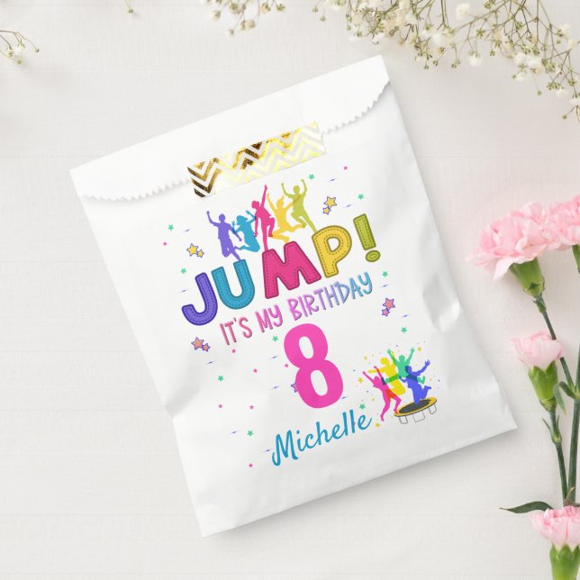 Jump Party It's my birthday Trampoline Bounce  Favour Bag (Sealed)
