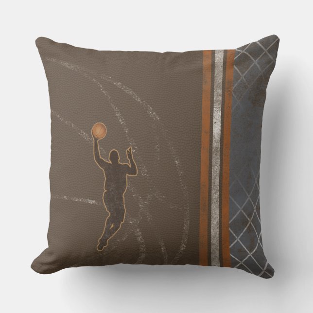 Jump Shot Basketball Pillow (Front)