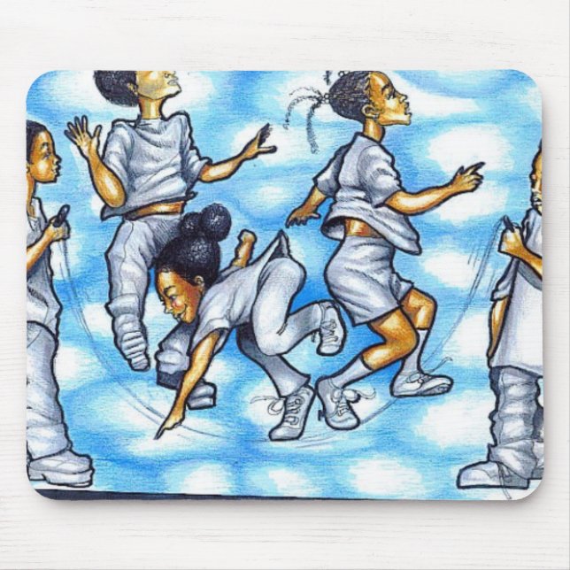 JUMP SO HIGH I COULD TOUCH THE SKY MOUSE PAD (Front)