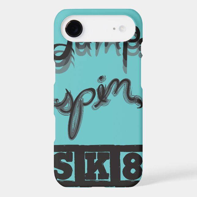 Jump, Spin, SK8 iPhone Case (Back)